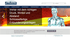 Desktop Screenshot of hauhinco.de